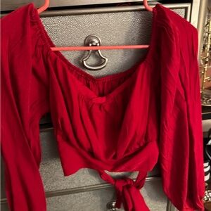 Elegant Red Women's Top